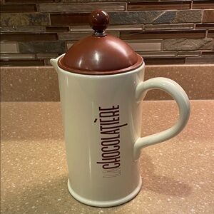 La Chocolatiere Hot Chocolate French Press Stoneware